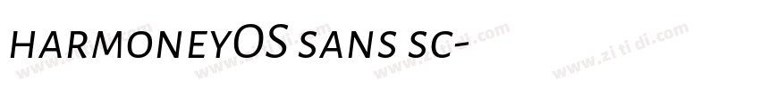 harmoneyOS sans sc字体转换